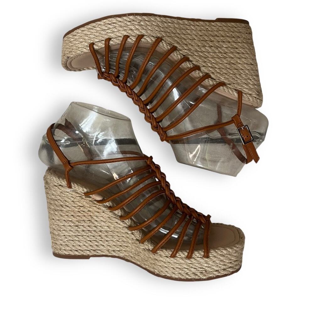 Via Spiga Selma strappy espadrille wedge sandals - Picture 4 of 8